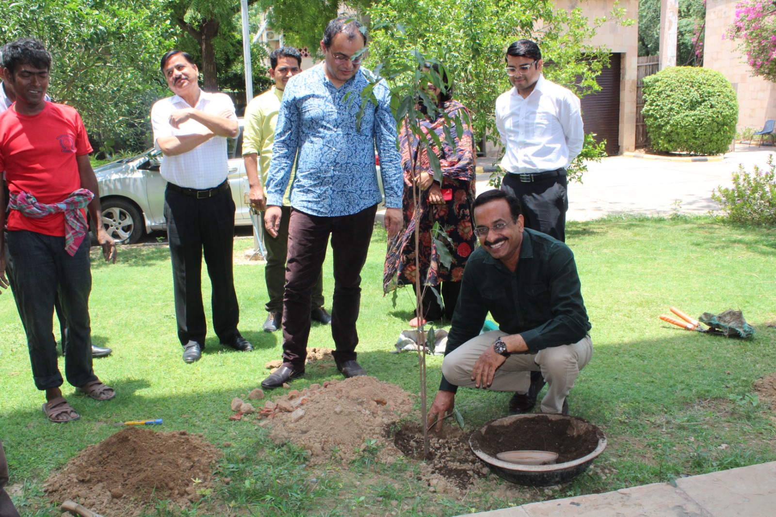 Tree plantation drive to celebrate World Environment Day and create awareness at ICSSR, New Delhi