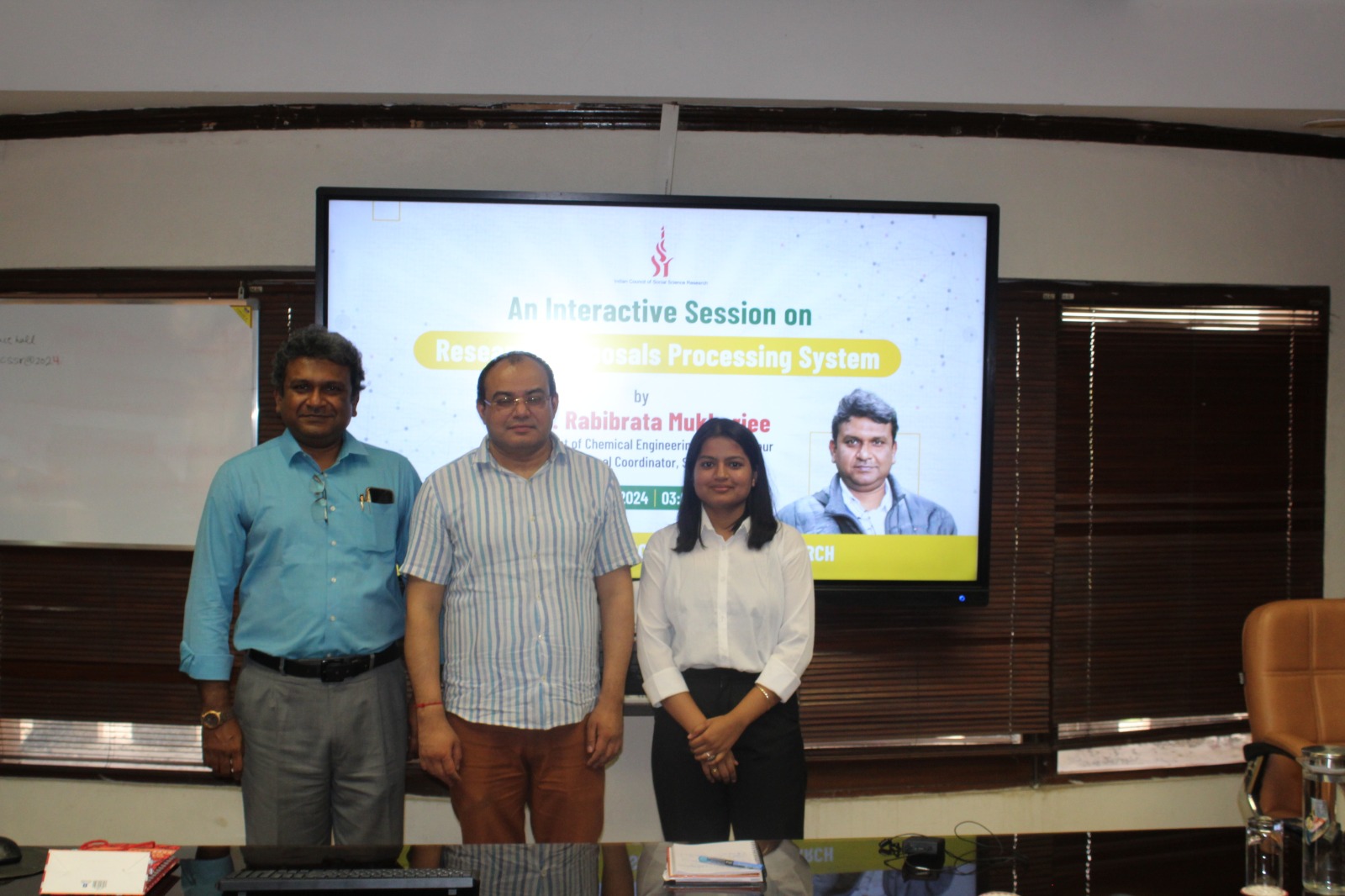 An Interactive Session on Research Proposals Processing System by Prof. Rabibrata Mukherjee