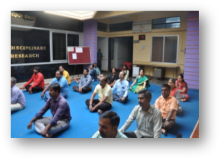 Yoga day celebration at ICSSR funded research Institute -CMDR, Dharwad