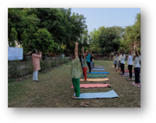 Yoga day celebration at ICSSR funded research Institute -GIDS, Lucknow