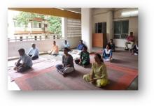 Yoga day celebration at ICSSR funded research Institute -IIE, Pune