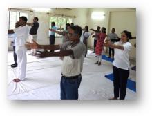 Yoga day celebration at ICSSR funded research Institute -CSSS, Kolkata